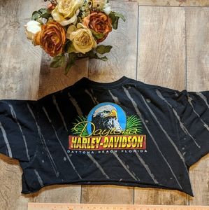 Harley Davidson Daytona Beach Cropped T-shirt men's XL. Box 39